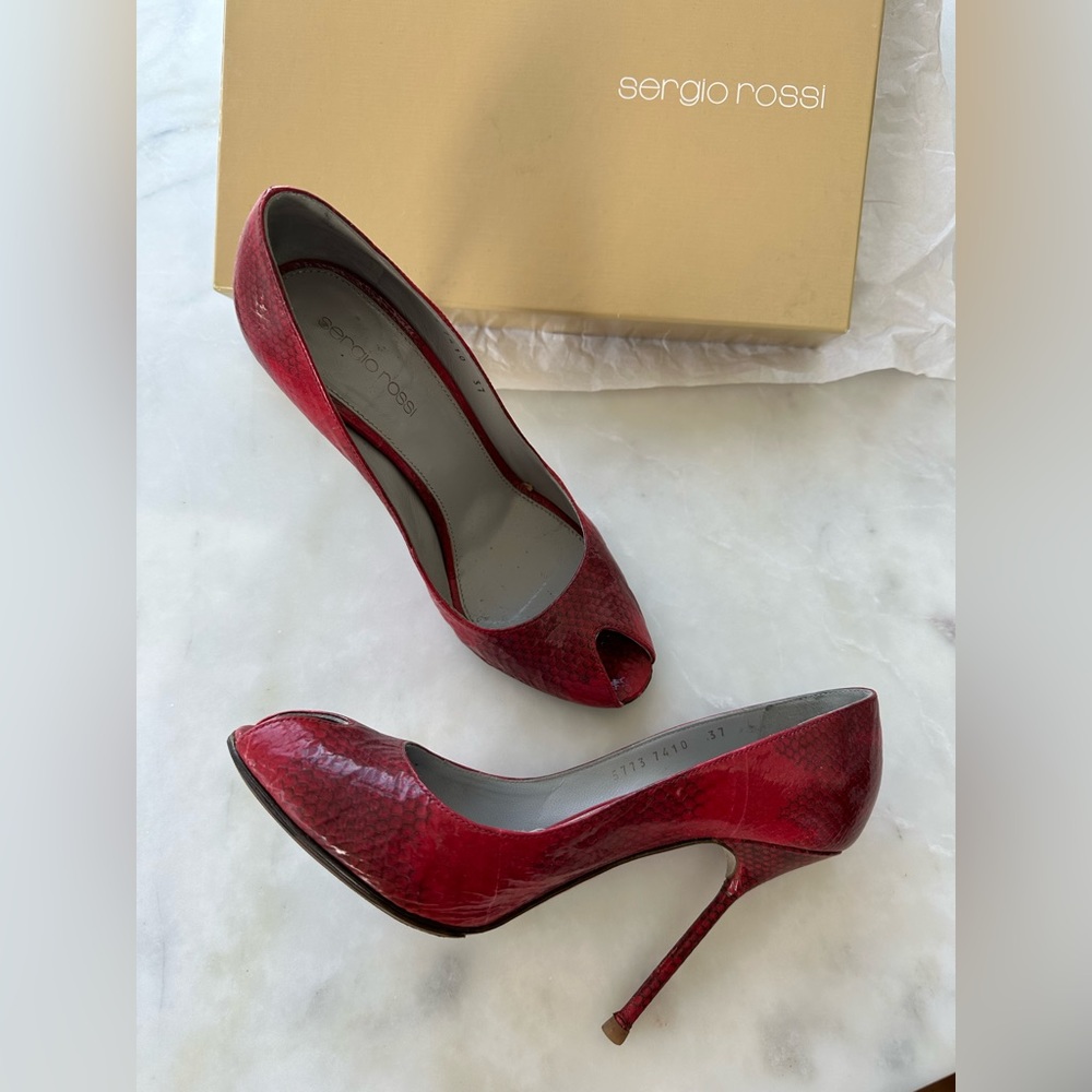 Sergio Rossi leather pumps